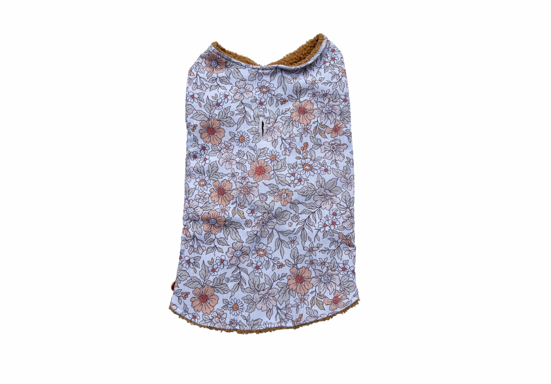 White Floral Dog Jacket