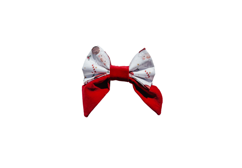 Velvet Luxe Santa Sailor BowSailor Bow