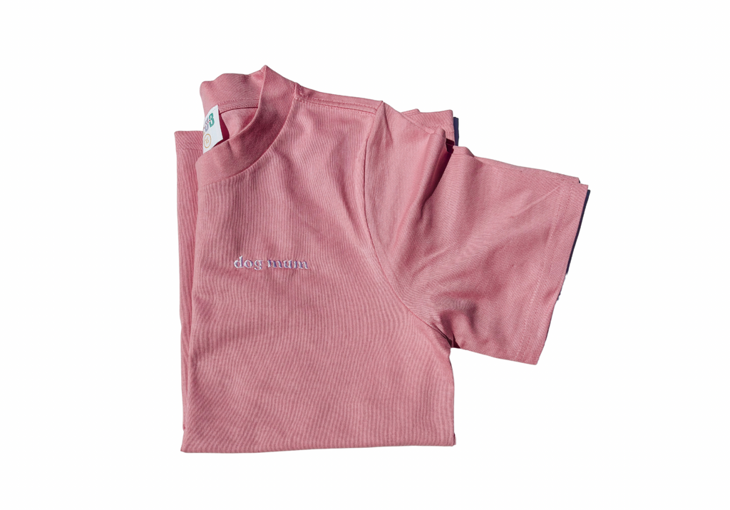 Dog Mum T-shirt pink