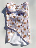 Load image into Gallery viewer, Water Repellant Mustard Palm Trees Dog Jacket
