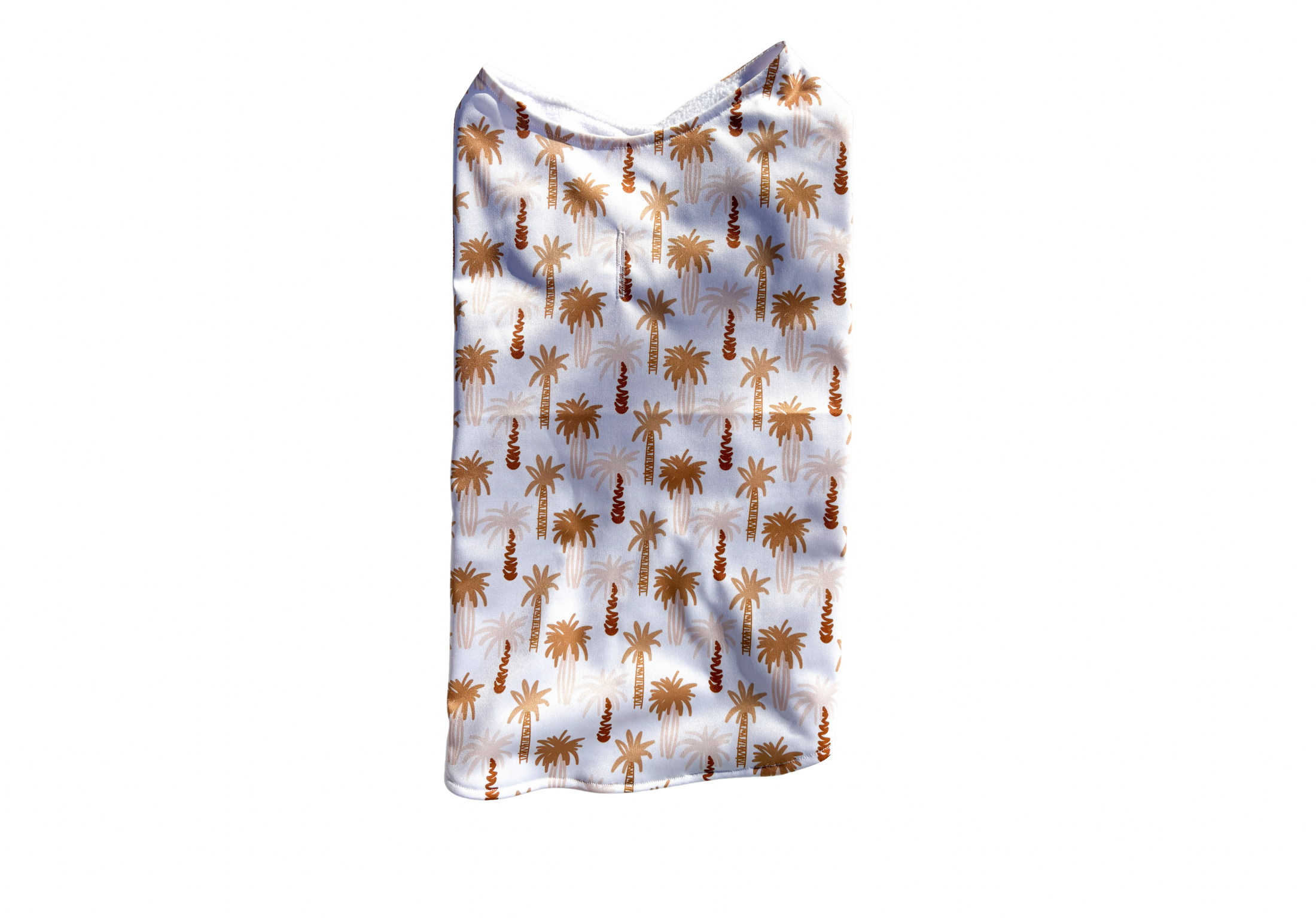 Water Repellant Mustard Palm Trees Dog Jacket