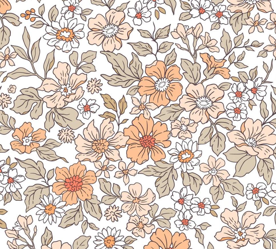 White Floral Dog Jacket