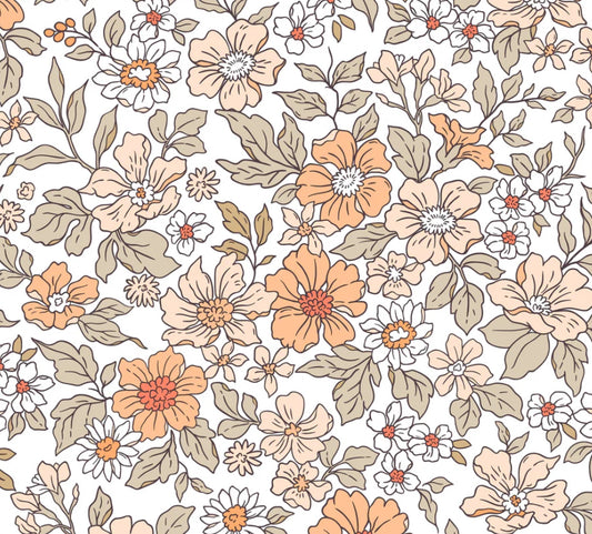 White Floral Dog Jacket