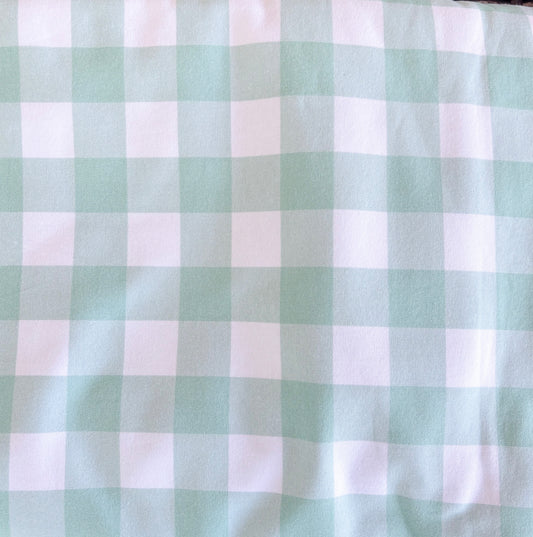 Mint Green Gingham Dog Jacket