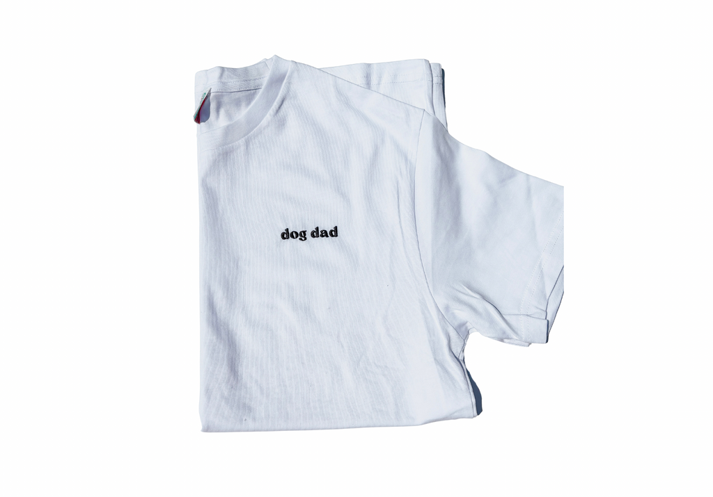 Dog Dad T-shirt white