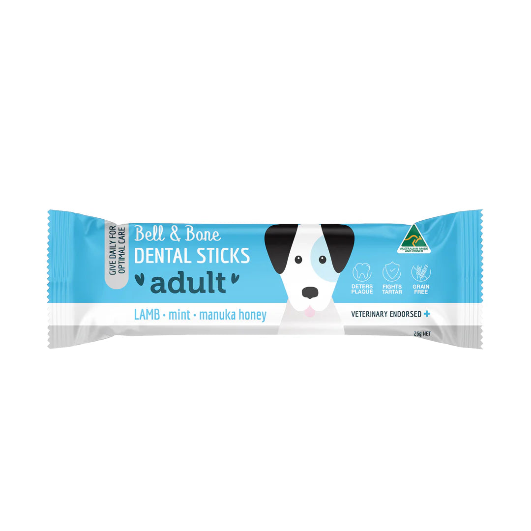 Bell and Bone Single Dental Stick - Lamb, Mint, Manuka Honey