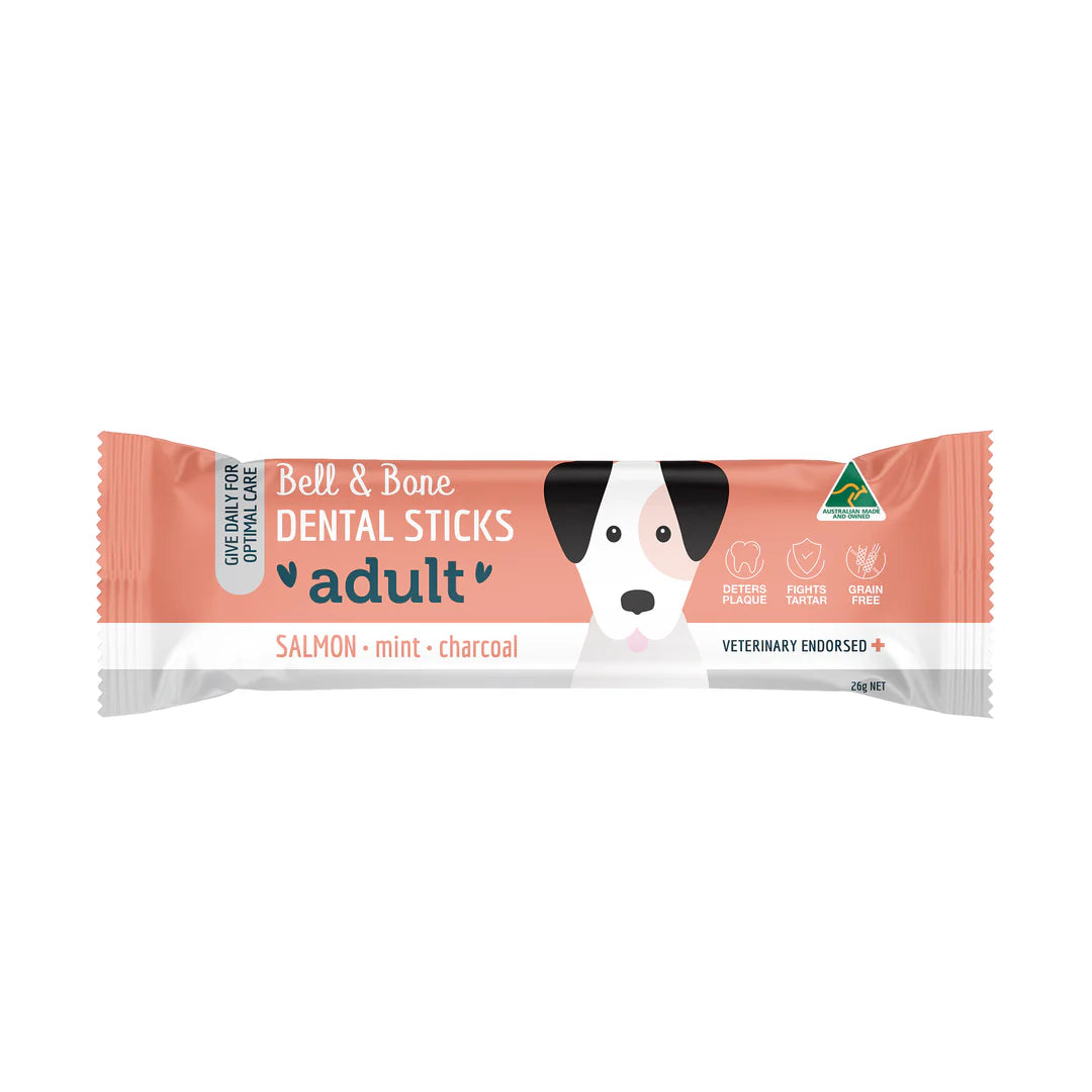 Bell and Bone Single Dental Stick - Salmon, Mint, Charcoal
