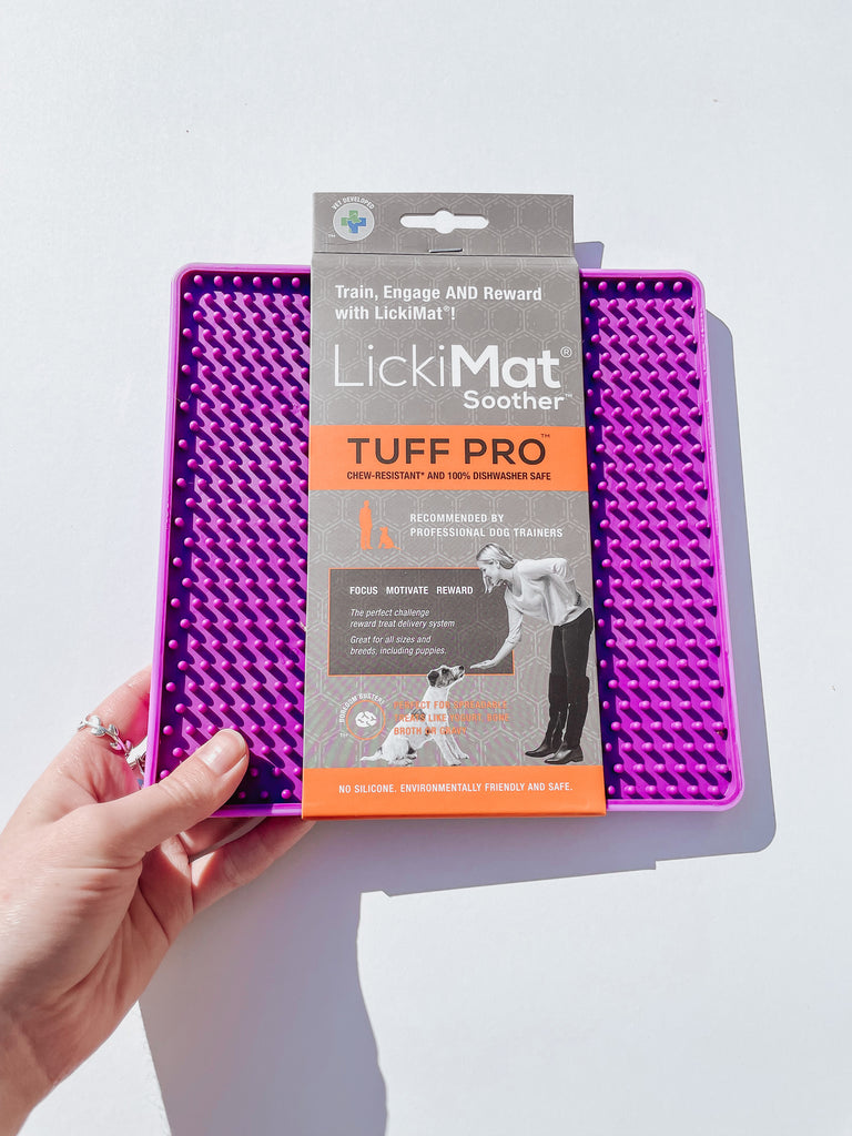 Lickimat Soother Pro- Tuff slow feed mat - Indi Pups