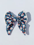 Load image into Gallery viewer, Santa Baby Sailor Bow with pom poms - Indi Pups
